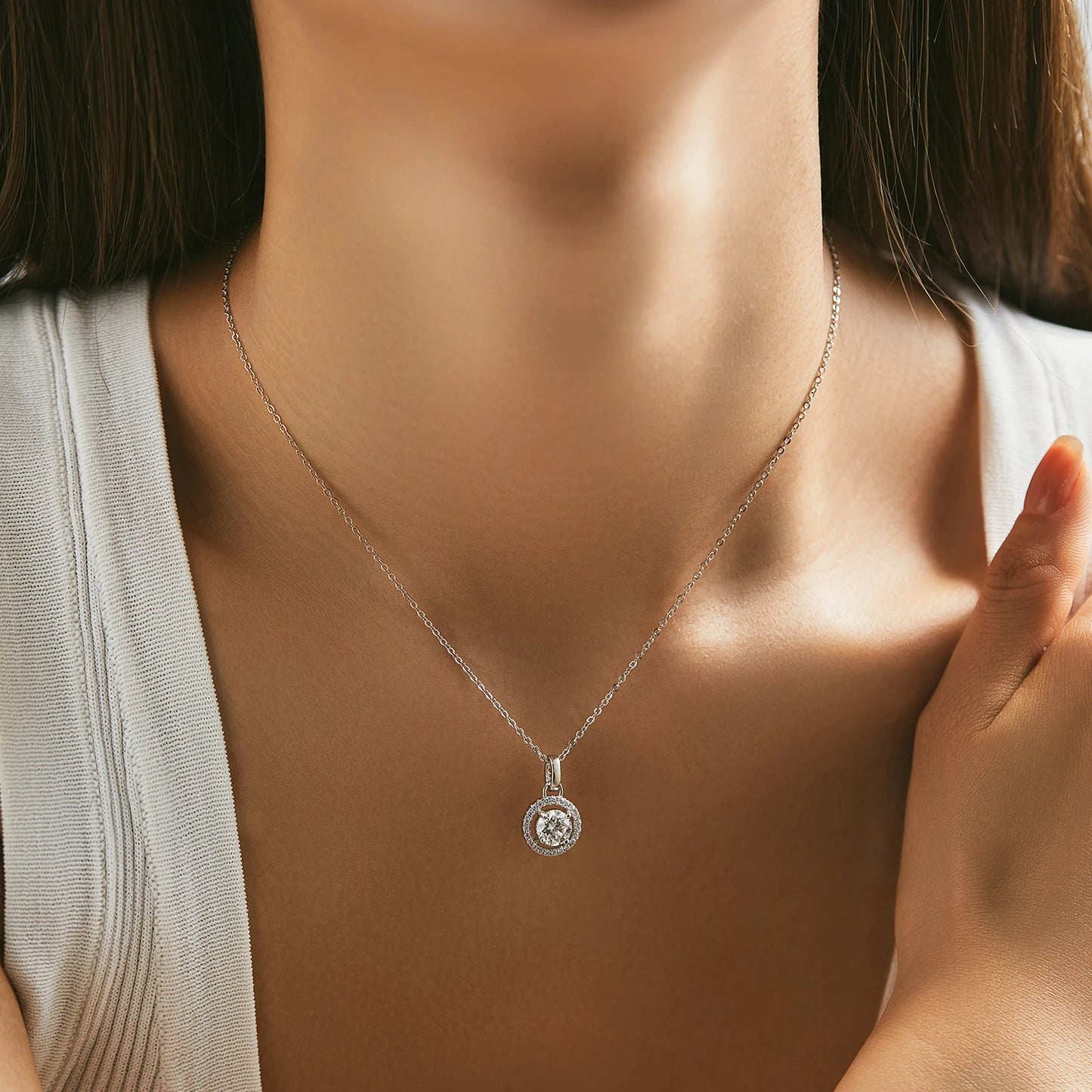 MODIAN® 1 Carat Moissanite Pendant Necklace