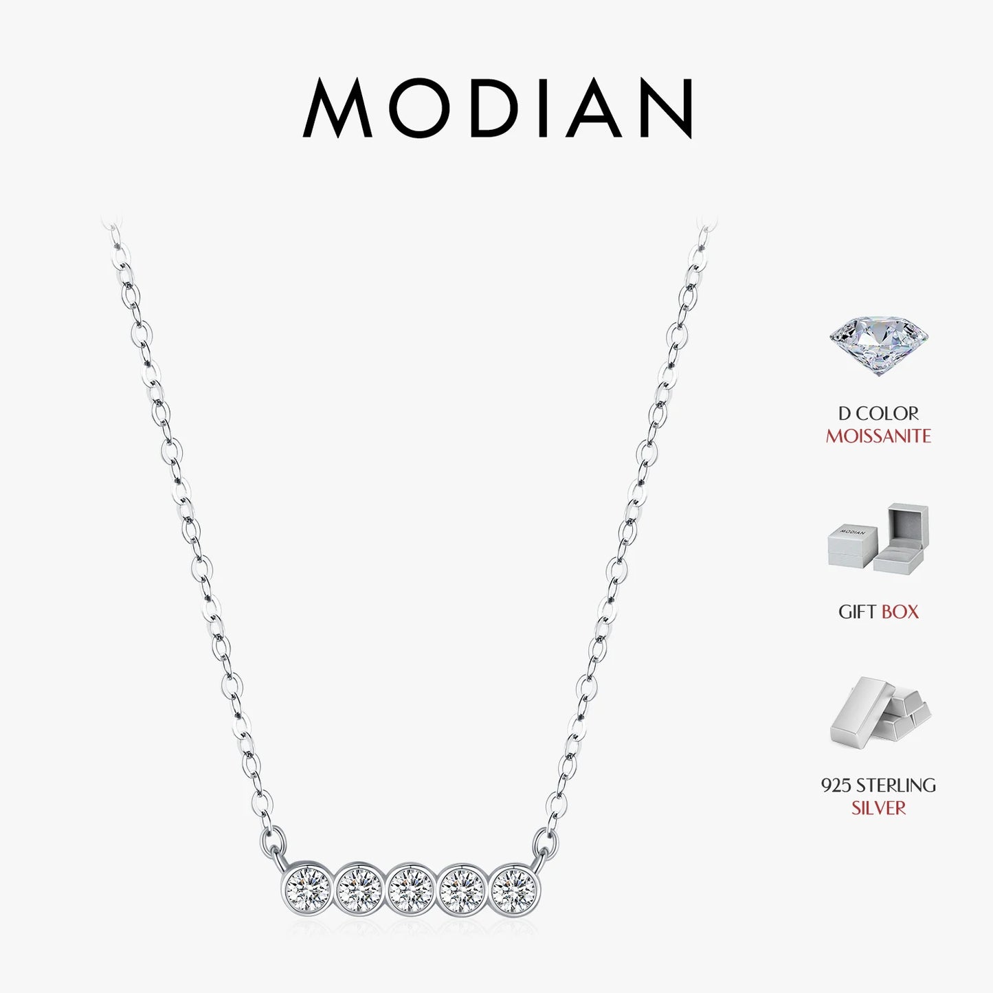 VIP MODIAN® Moissanite Stackable Pendant Necklace