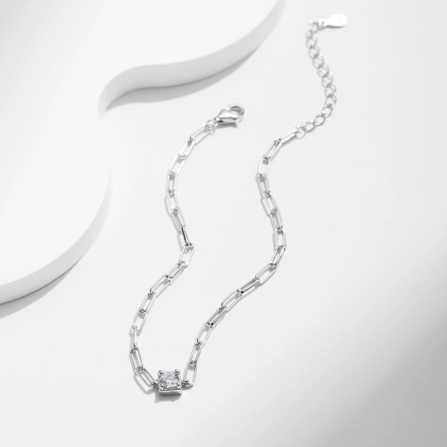 MODIAN® Moissanite Luxury Chain Bracelet - Sterling Silver