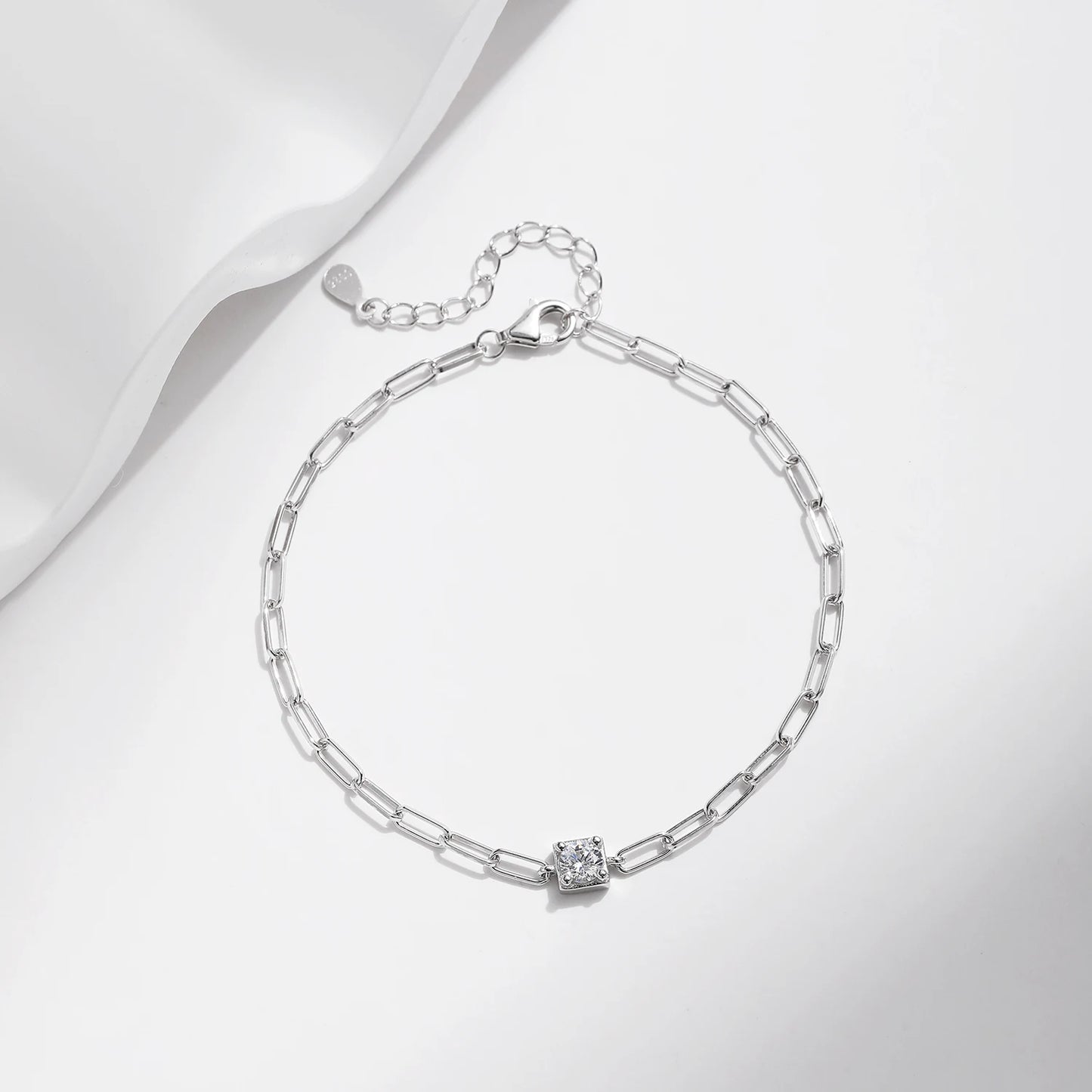 MODIAN® Moissanite Luxury Chain Bracelet - Sterling Silver