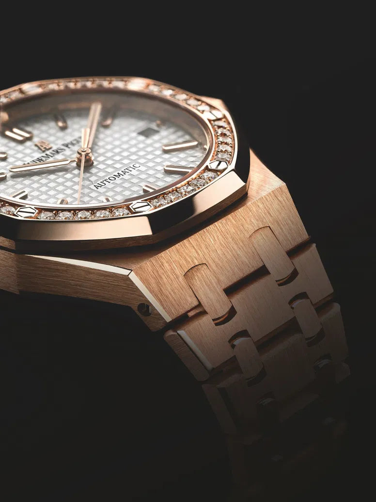 MODIAN® Moissanite Royal Oak Diamond Bezel AP (Rose Gold)