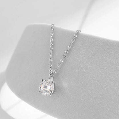 MODIAN 1 Carat Prong Setting Moissanite Necklace