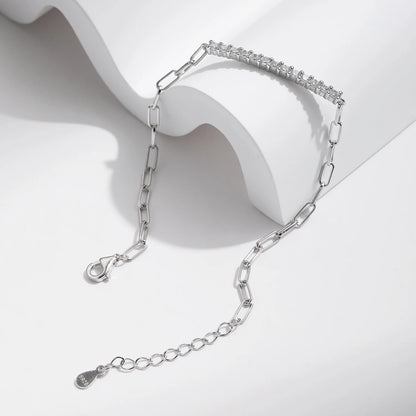 MODIAN™ Moissanite Chain Bracelet - Sterling Silver