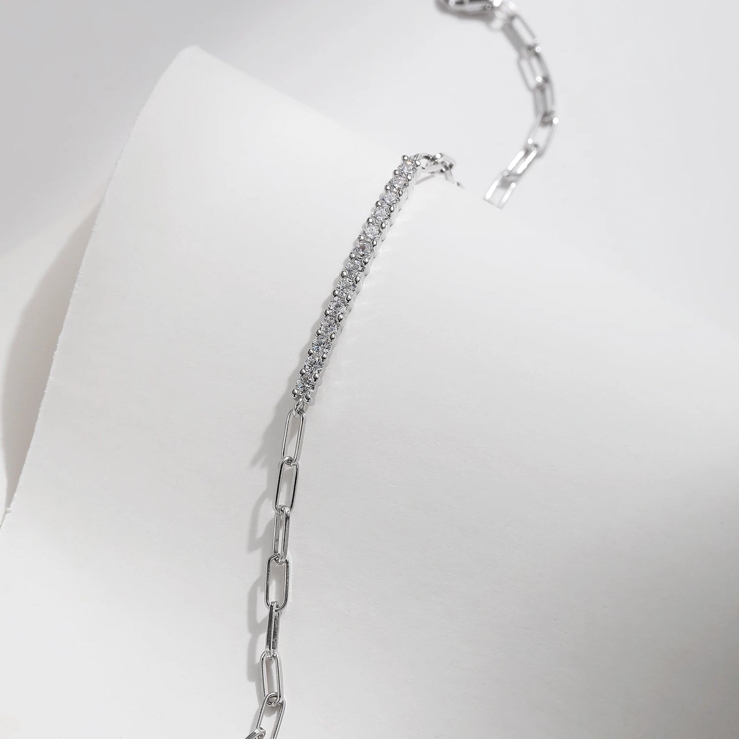 MODIAN™ Moissanite Chain Bracelet - Sterling Silver