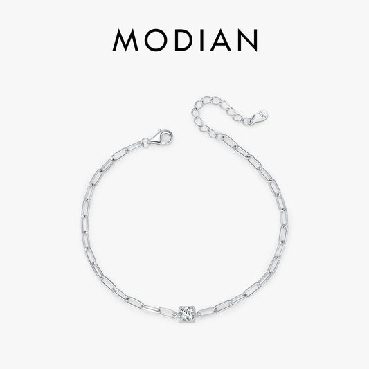 MODIAN™ Moissanite Luxury Chain Bracelet - Sterling Silver