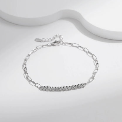 MODIAN™ Moissanite Chain Bracelet - Sterling Silver