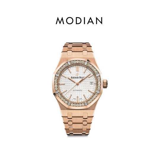 MODIAN® Moissanite Royal Oak Diamond Bezel AP (Rose Gold)