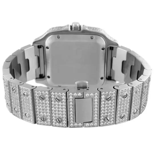 MODIAN® Moissanite White Tone Iced Out Watch