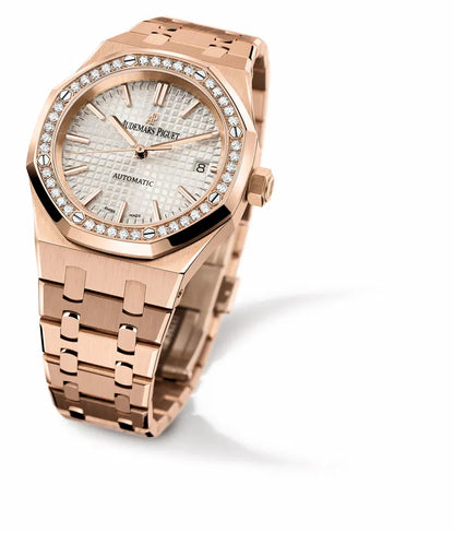 MODIAN® Moissanite Royal Oak Diamond Bezel AP (Rose Gold)